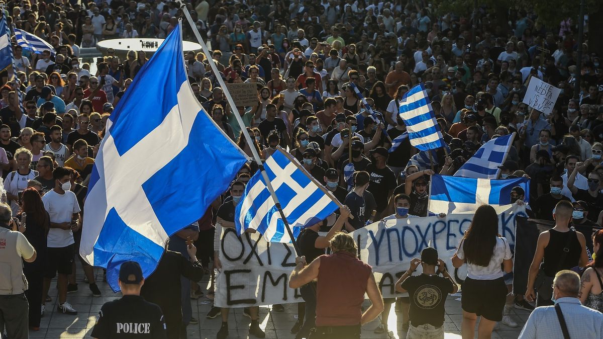 „Každý má právo volby.“ V Řecku protestují proti povinnému očkování